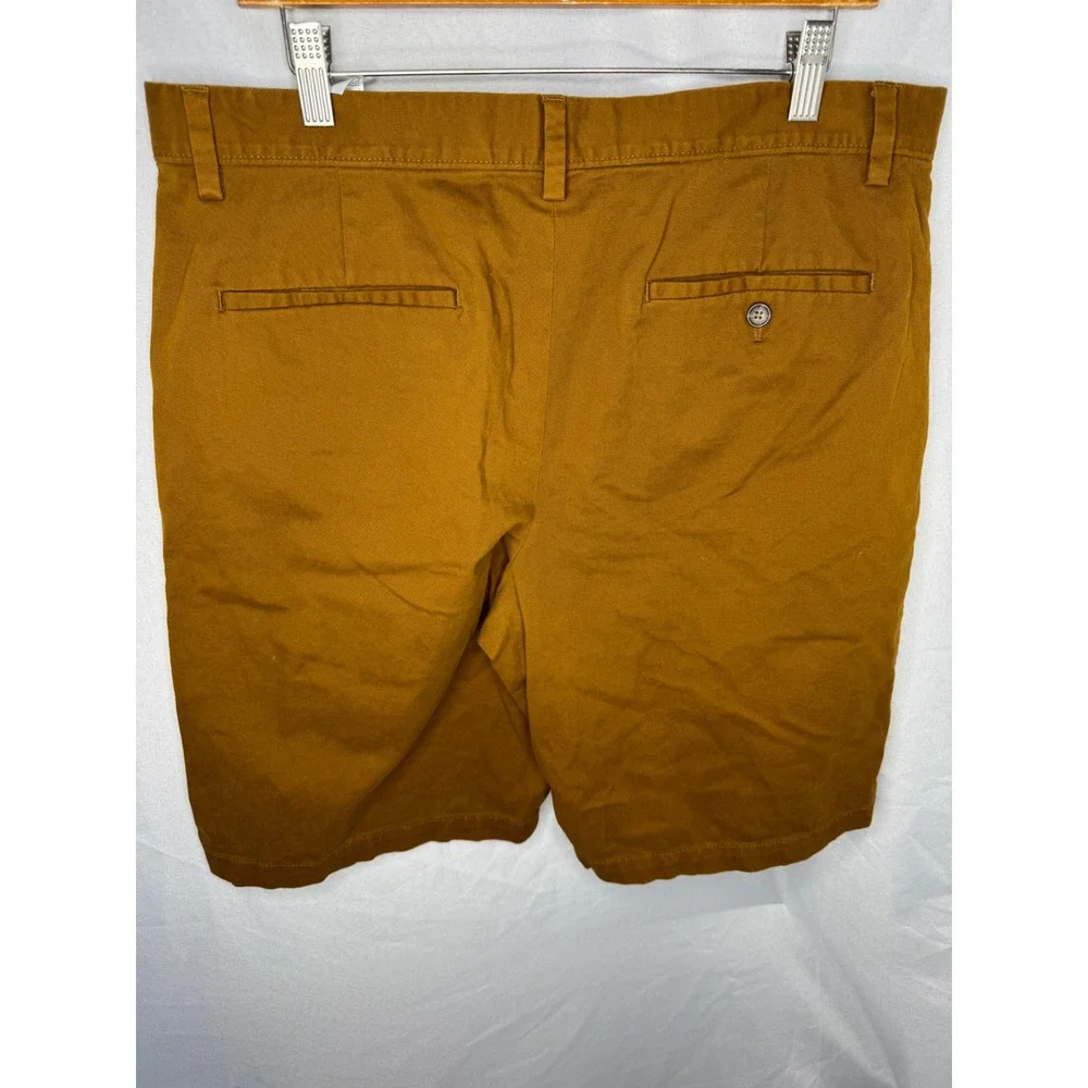 Banana Republic Emerson Shorts Mens 34 Tobacco Brown Chino Cotton Stretch